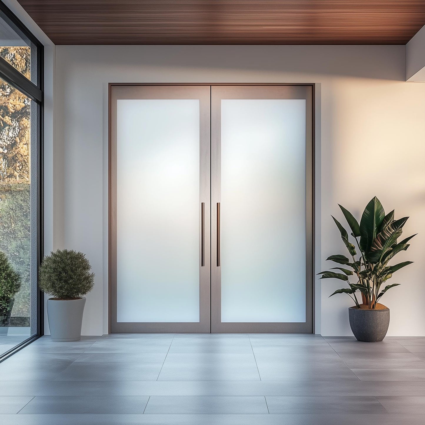 Etched Frosted Vinyl Roll | Privacy Glass Film Sticker for Windows and Doors | Frosted Adhesive Film Decal in Custom Lengths