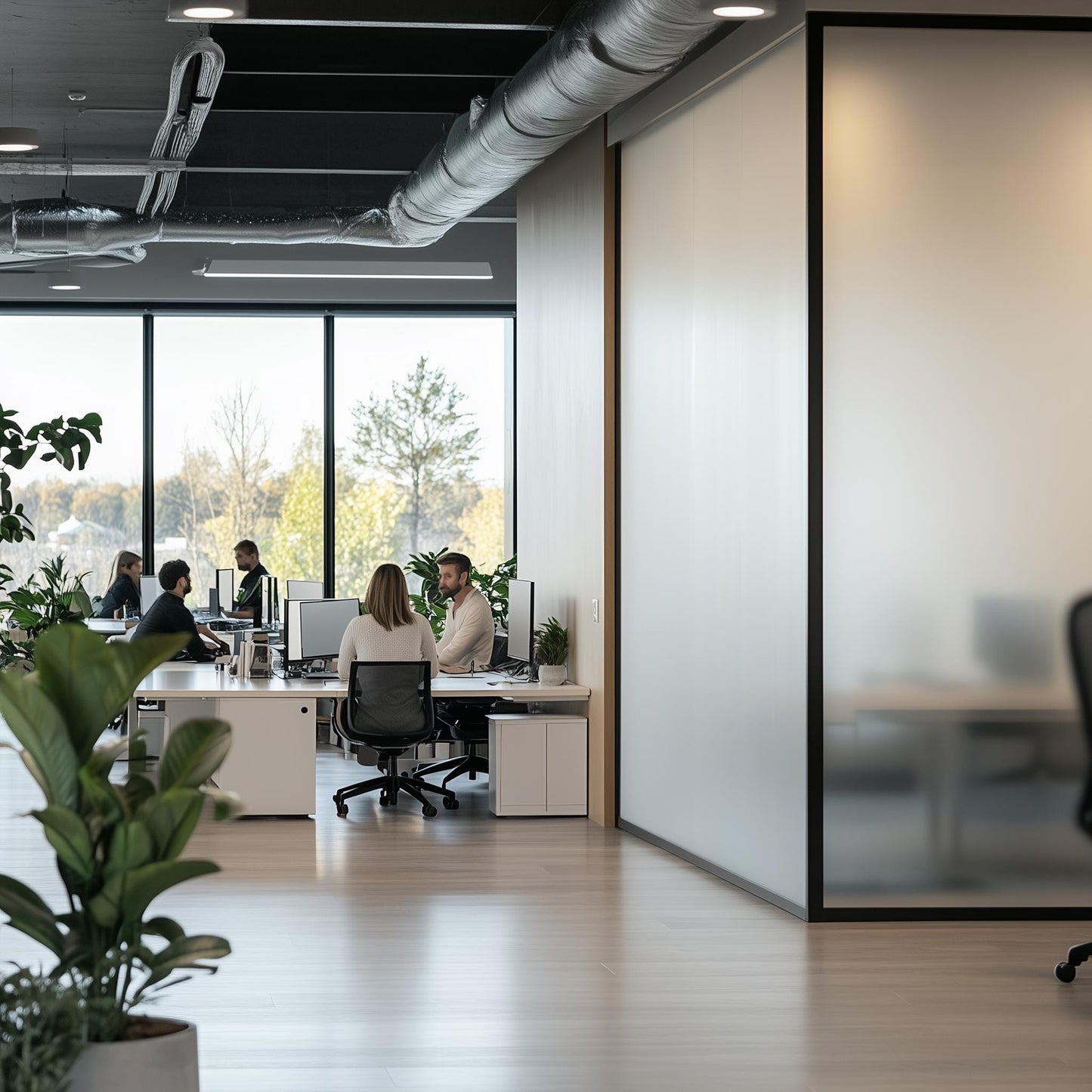 Etched Frosted Vinyl Roll | Privacy Glass Film Sticker for Windows and Doors | Frosted Adhesive Film Decal in Custom Lengths