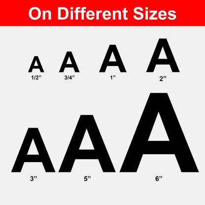 Waterproof Vinyl Letter Decals - Professional Peel and Stick Stickers